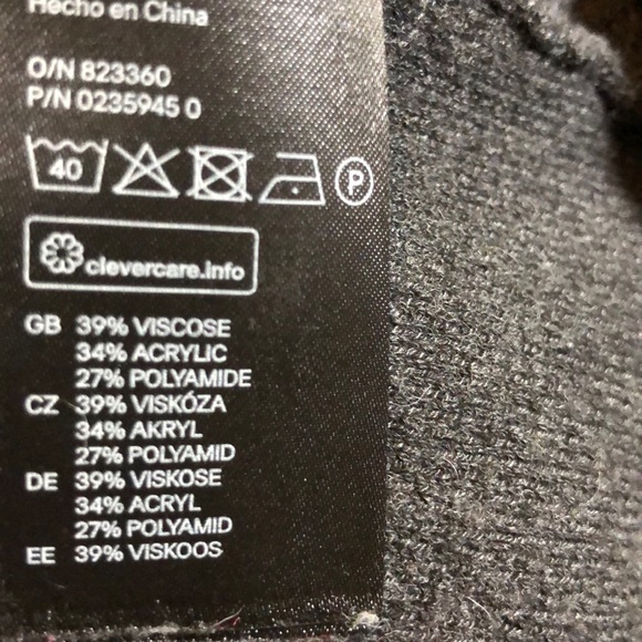 H+M Gray Body-Con Sweater Dress Size S - Picture 4 of 4